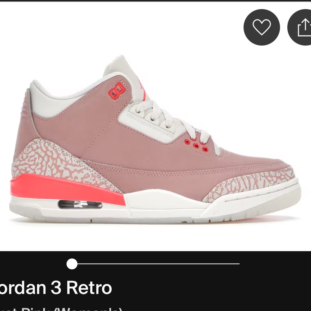 Women’s Jordan 3 Retro in Rust Pink. Women’s size 10/ Men’s 8 EU 41 - Picture 2 of 10